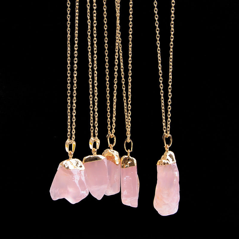Geometric Crystal Gold Plated Necklace