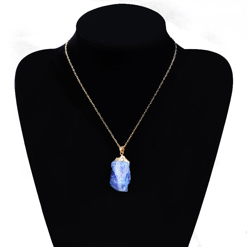 Geometric Crystal Gold Plated Necklace