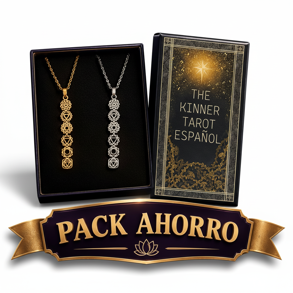 Ahorro Energía & Tarot | Collar de los 7 Chakras + Cartas de Tarot